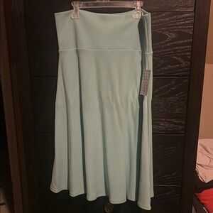 LuLaRoe Asymmetrical Skirt in Light Blue